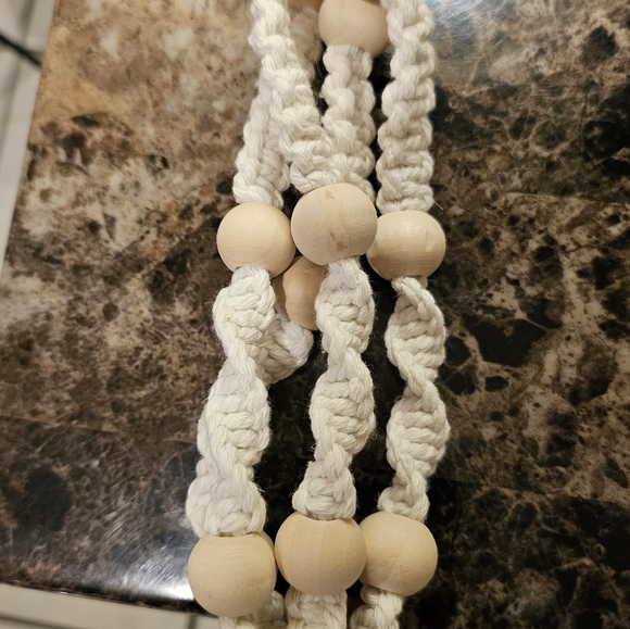 Ashland macrame glass bowl or potted plant hanger - Picture 8 of 10